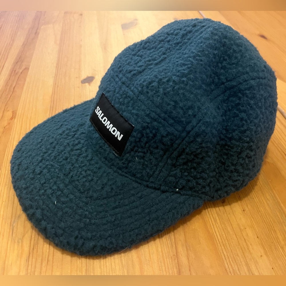 Salomon Outlife fleece 5 Panel Fleece Hat Cap Outdoor Style S/M Green